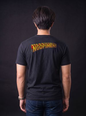 Kaos Ngopimen Bahan Cotton Combed 30s Desain Gambar Dua Sisi Mesin DTF Terbaru